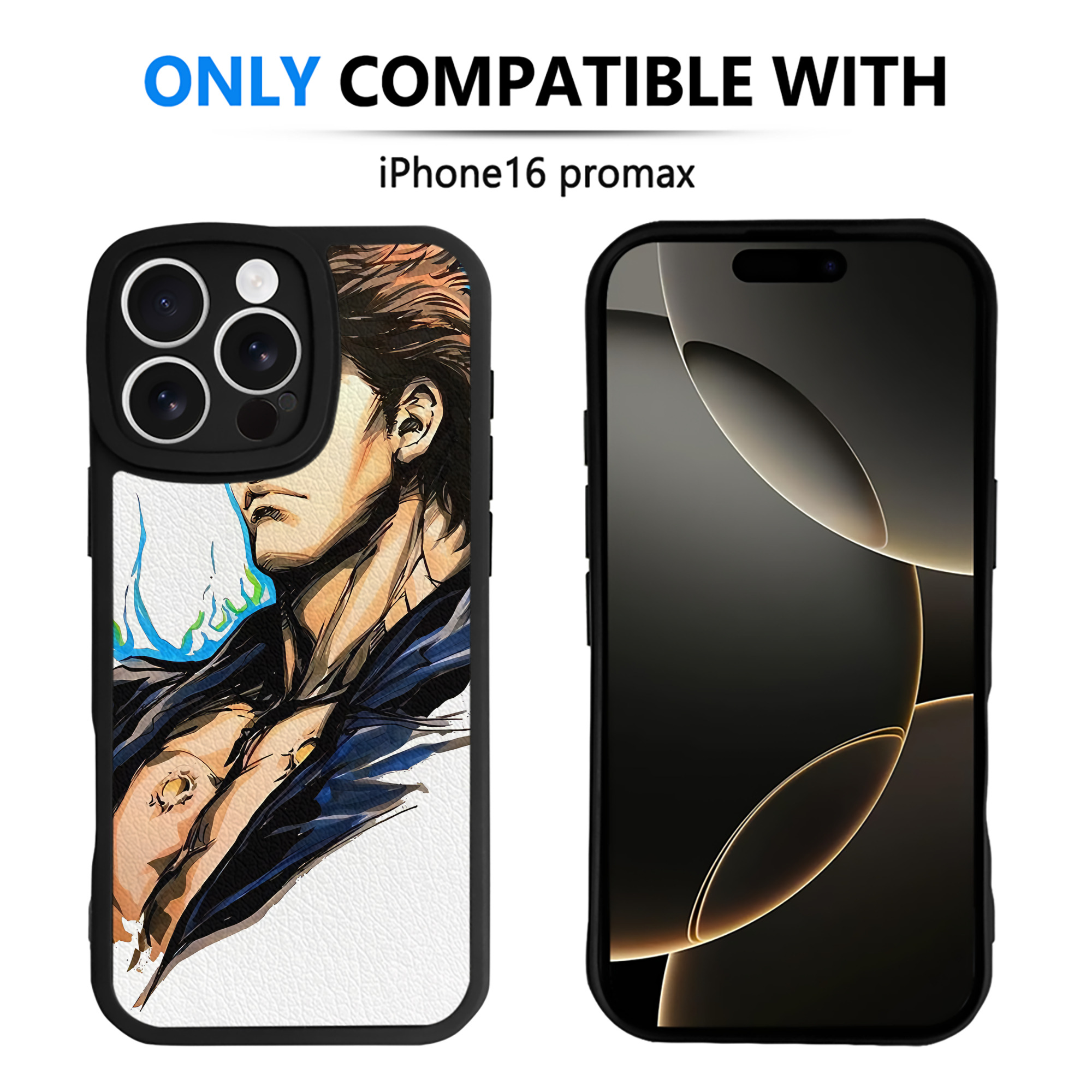 （画像用） 北斗の拳 Fist of the North Star 【iPhone 16シリーズ対応】シリコンスマホケース（レザー調） 材質：シリコン